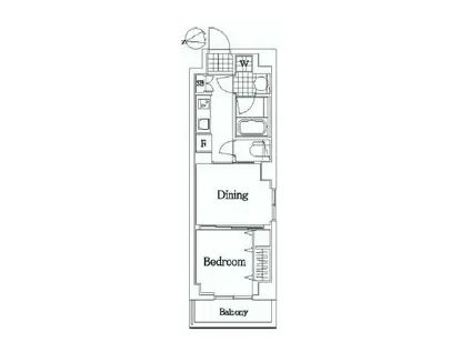 日神デュオステージ大森西(1DK/3階)の間取り写真