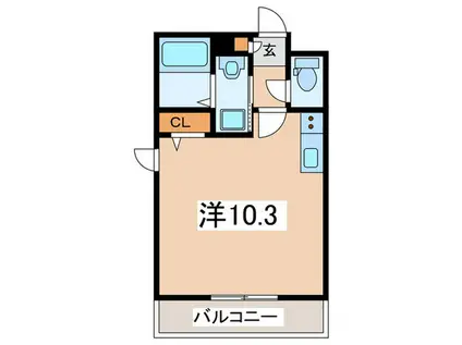 アンジェリーク湘南II(ワンルーム/2階)の間取り写真