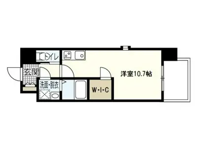 TREE TERRACE平和公園(ワンルーム/3階)の間取り写真