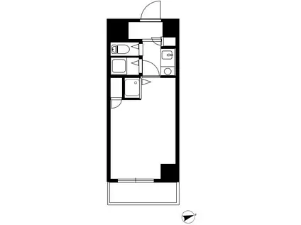 コスモ横浜保土ヶ谷(1K/2階)の間取り写真