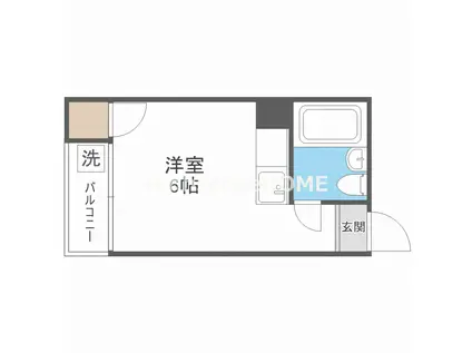 コンフォート緑橋(ワンルーム/4階)の間取り写真