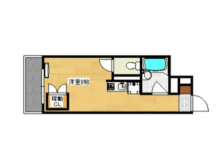 ルミネ己斐(ワンルーム/3階)の間取り写真