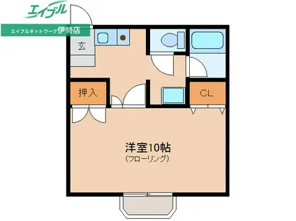 メゾン倉田山(1K/1階)の間取り写真