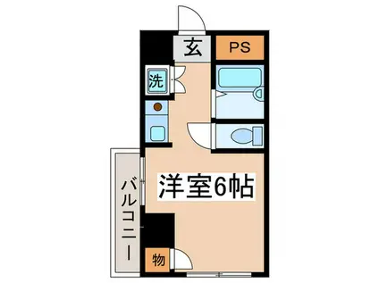 ラトゥールアンフィニ(ワンルーム/8階)の間取り写真