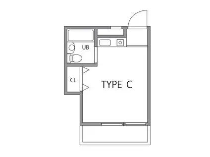 オークボニュープラザ(ワンルーム/3階)の間取り写真