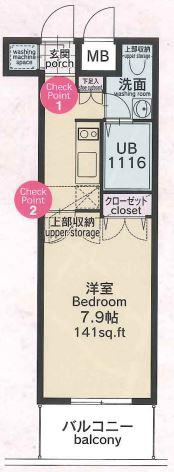 CLUB ORIENT BLD 82 EMPRESS(1K/3階)の間取り写真
