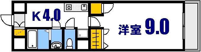 第16友建ビル(1K/3階)の間取り写真