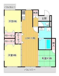 リファレンス城崎(3LDK/12階)の間取り写真