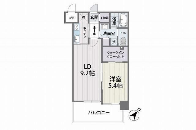 S-FORT筑紫通(1LDK/6階)の間取り写真