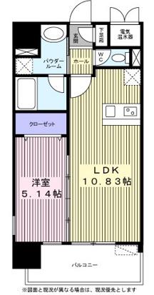 セントフィールド榴ヶ岡アネックス(1LDK/4階)の間取り写真