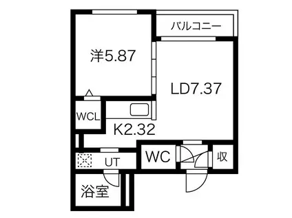 SーRESIDENCE西町(1LDK/3階)の間取り写真