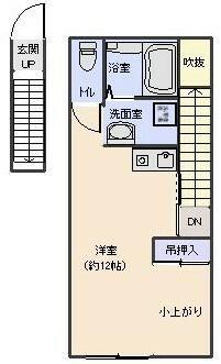 AP杜 愛子東(ワンルーム/2階)の間取り写真