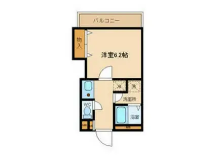 TRUST ・K(1K/2階)の間取り写真