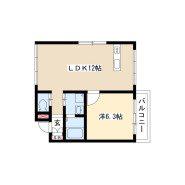 アークプラッツ(1LDK/3階)の間取り写真