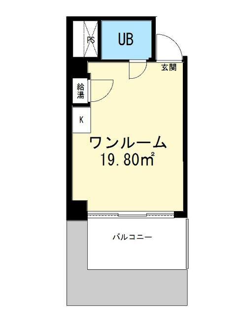 ロジマン西麻布(ワンルーム/5階)の間取り写真