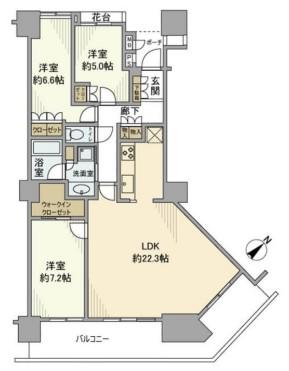 シティタワー品川(4LDK/16階)の間取り写真