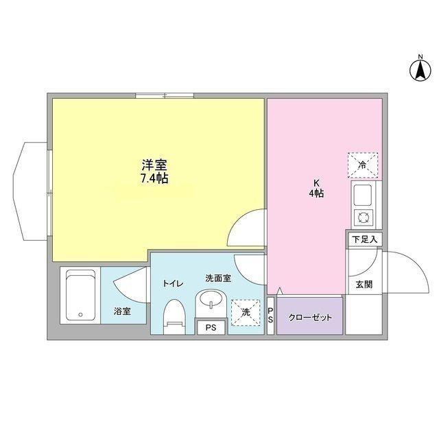 RESIDENCEMIZONOKUCHI(1K/3階)の間取り写真