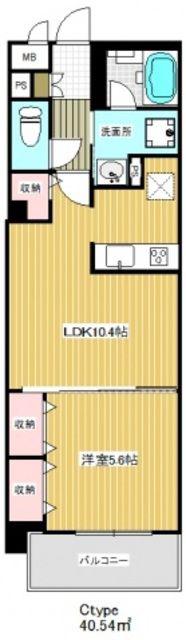 グレイスコート(1LDK/1階)の間取り写真