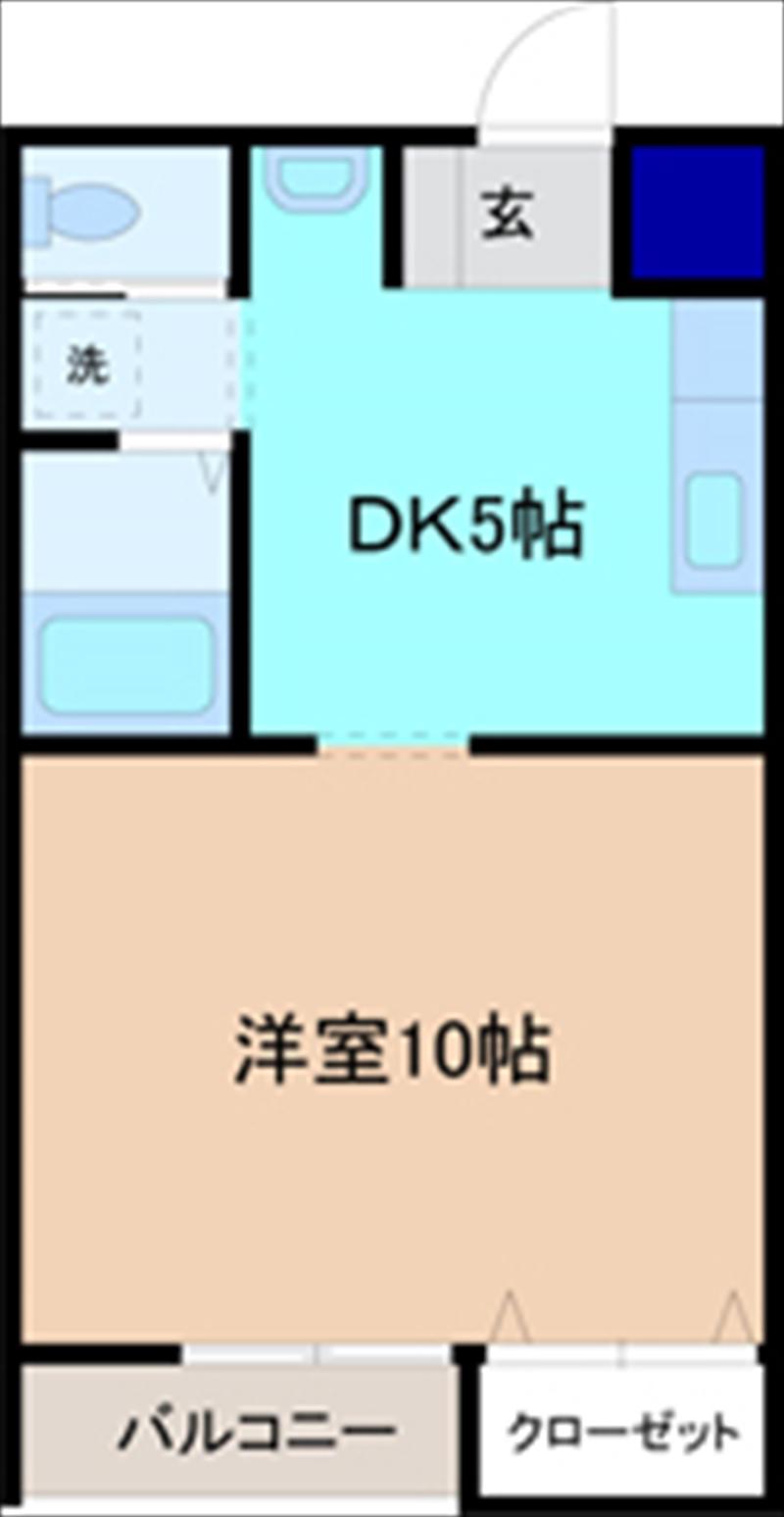 メゾンHSB・1(1K/1階)の間取り写真