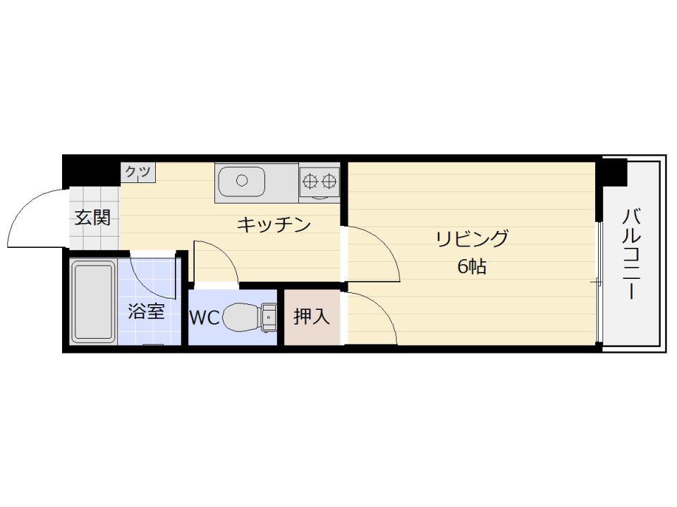 ビラヤマダ(1K/2階)の間取り写真