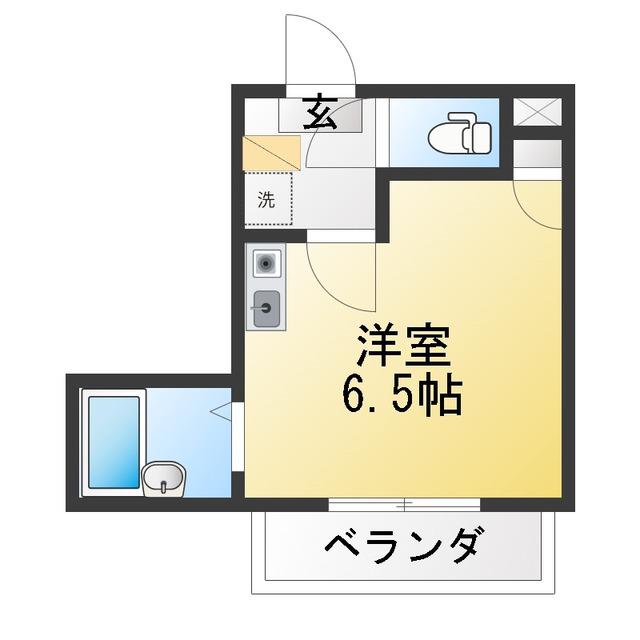 メゾンヒカリ(1K/2階)の間取り写真