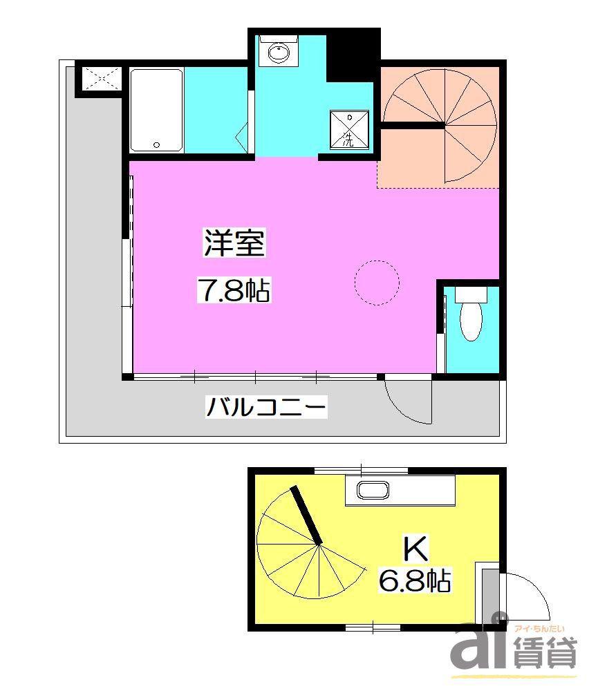 CENTRAL GINZA ST.BLDG. A(1K/3階)の間取り写真