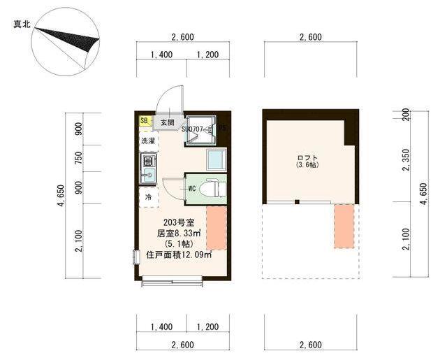 COZYHOUSE南阿佐ヶ谷 フリー 独洗 IOT 100有(ワンルーム/2階)の間取り写真