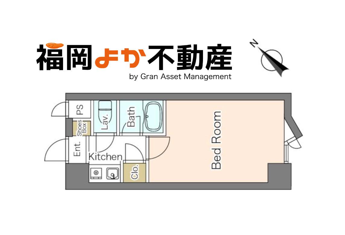 ノアーズアーク博多祇園(1K/8階)の間取り写真