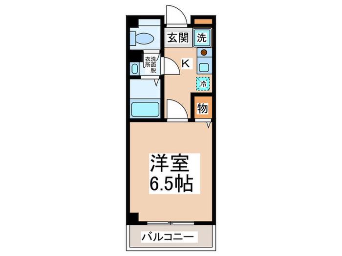 ジュネスシャトレ(1K/3階)の間取り写真