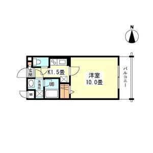 コンフォールドミールK(1K/4階)の間取り写真