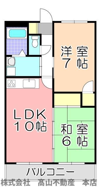 スマイルコーポ(2LDK/1階)の間取り写真