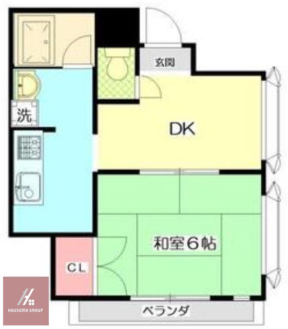 藤マンション(1DK/4階)の間取り写真