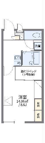 レオパレスジョイアスI(1K/1階)の間取り写真