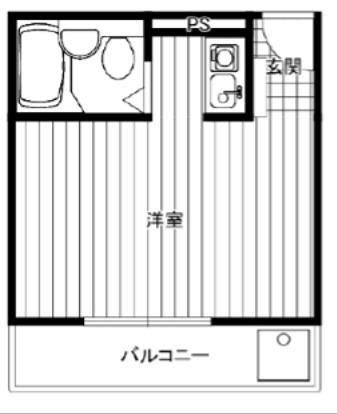 エクセルピア戸塚(ワンルーム/3階)の間取り写真