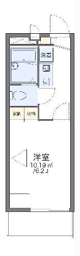 レオパレスハーモニーランドI(1K/3階)の間取り写真