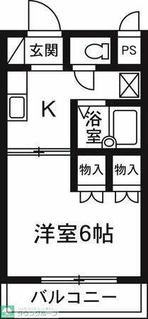 パークテラス前橋(1K/3階)の間取り写真