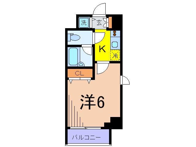 スカイコート茗荷谷壱番館(1K/4階)の間取り写真