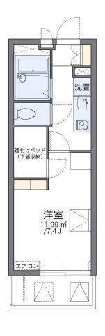 レオパレスフィオーレ住吉(1K/2階)の間取り写真