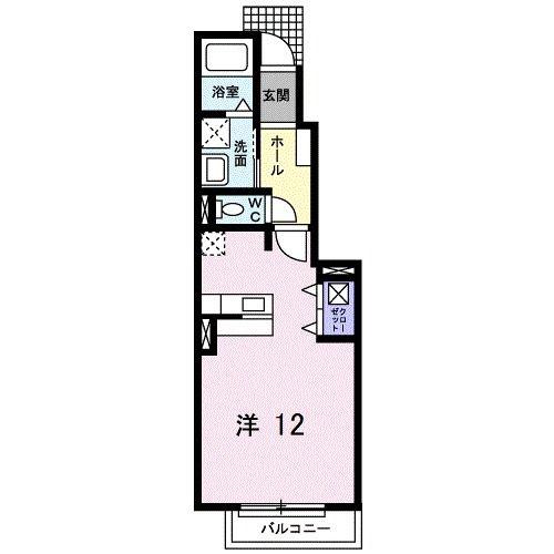 ＪＲ東海道本線 岐阜駅 バス乗車時間：20分 最寄りバス停で下車 徒歩9分 2階建 築20年(ワンルーム/1階)の間取り写真
