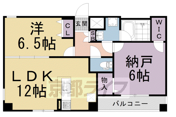 SAIMON(1SLDK/1階)の間取り写真
