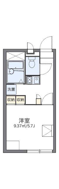 レオパレスエスペランサ泉(1K/1階)の間取り写真