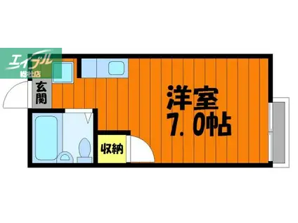 サザリィ川崎(ワンルーム/1階)の間取り写真