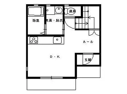 Nコーポ(2DK/1階)の間取り写真