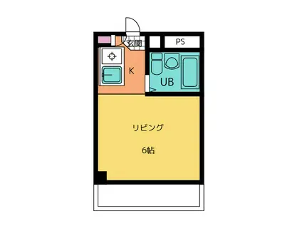 ドリームスペースマンション(ワンルーム/3階)の間取り写真