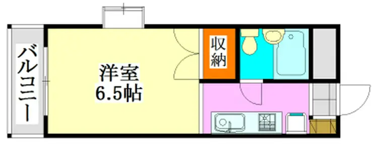 サンハイツ薬園台 2階階 間取り