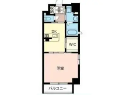 メルヴェイユJR野田駅前(1DK/3階)の間取り写真