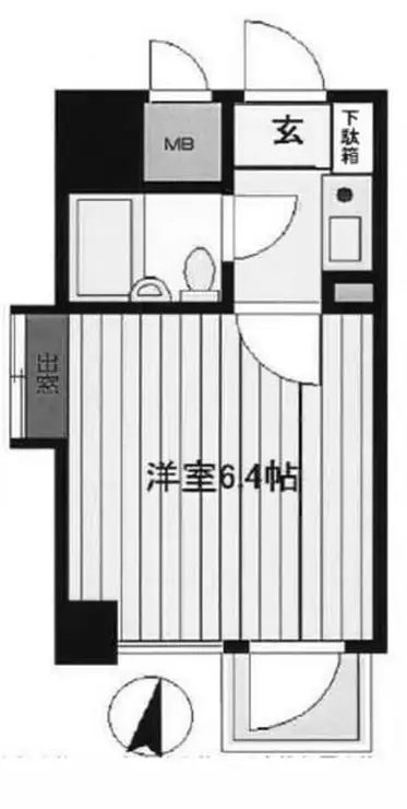 グローリア初穂椎名町 9階階 間取り