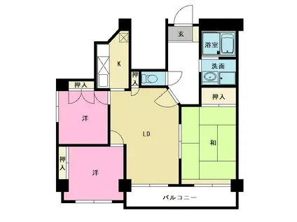 サンマルコー(3LDK/2階)の間取り写真