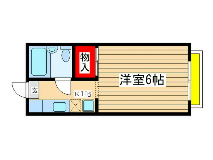 コーポ金子2 1階階 間取り