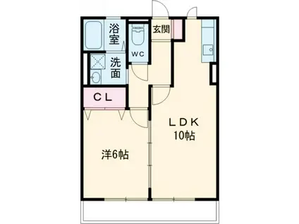 ハイムシュタイン(1LDK/1階)の間取り写真